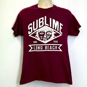 420 - Sublime Long Beach Music Graphic Short Sleeve T Shirt Size Medium